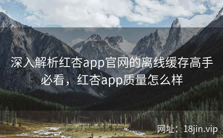 深入解析红杏app官网的离线缓存高手必看，红杏app质量怎么样