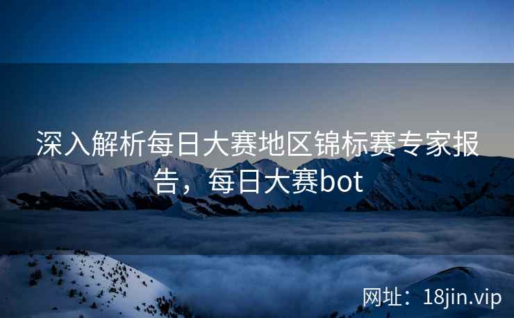 深入解析每日大赛地区锦标赛专家报告，每日大赛bot